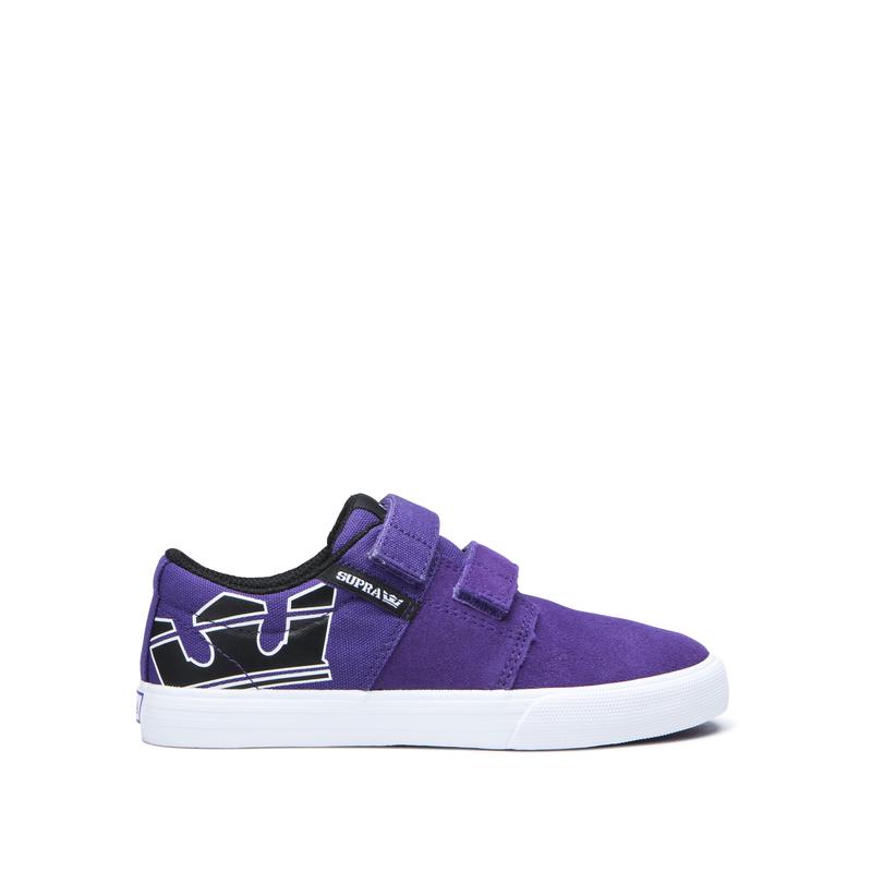 Supra STACKS II VULC VELCRO Sneaker Low Kinder Lila Bestellen POIHJ8256